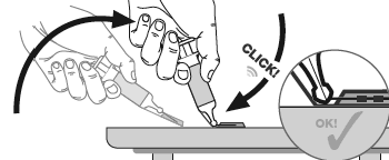 A needle-trap aktiválása specifikus műveleteket igényel a felhasználó részéről, ami veszélytelenné teszi a tűt az injekció beadása után. Vegye ki a fecskendőt a hűtőszekrényből.