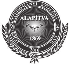 Természet Világa A TUDOMÁNYOS ISMERETTERJESZT TÁRSULAT FOLYÓIRATA Megindította 1869-ben SZILY KÁLMÁN KIRÁLYI MAGYAR TERMÉSZETTUDOMÁNYI TÁRSULAT A TERMÉSZETTUDOMÁNYI KÖZLÖNY 147. ÉVFOLYAMA 2016. 1. sz.