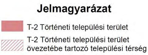 Történeti települési terület övezete 1. 2. 3. 4.