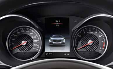 62 Mercedes-AMG C 63 utastér. A Mercedes-AMG C 63 utastere betartja, amit külső megjelenése ígér tiszta sportosság, párosítva a kitűnő designnal.