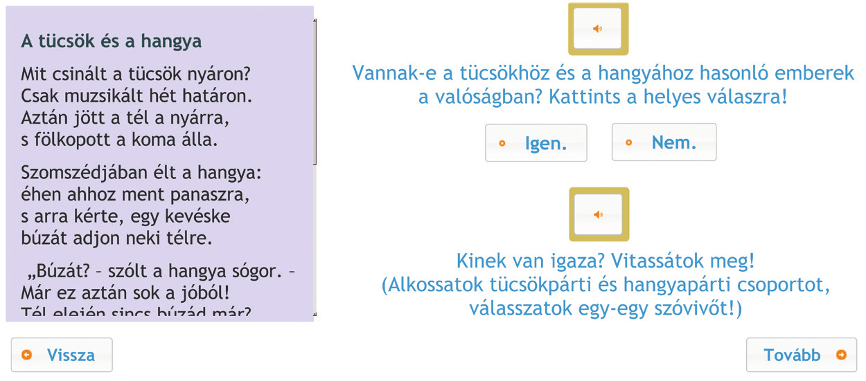 Az olvasás-szövegértés alkalmazási dimenziójának online diagnosztikus értékelése A20. feladat Szövegformátum: folyamatos, olvasási cél: élményszerző, olvasási szituáció: személyes. 1.