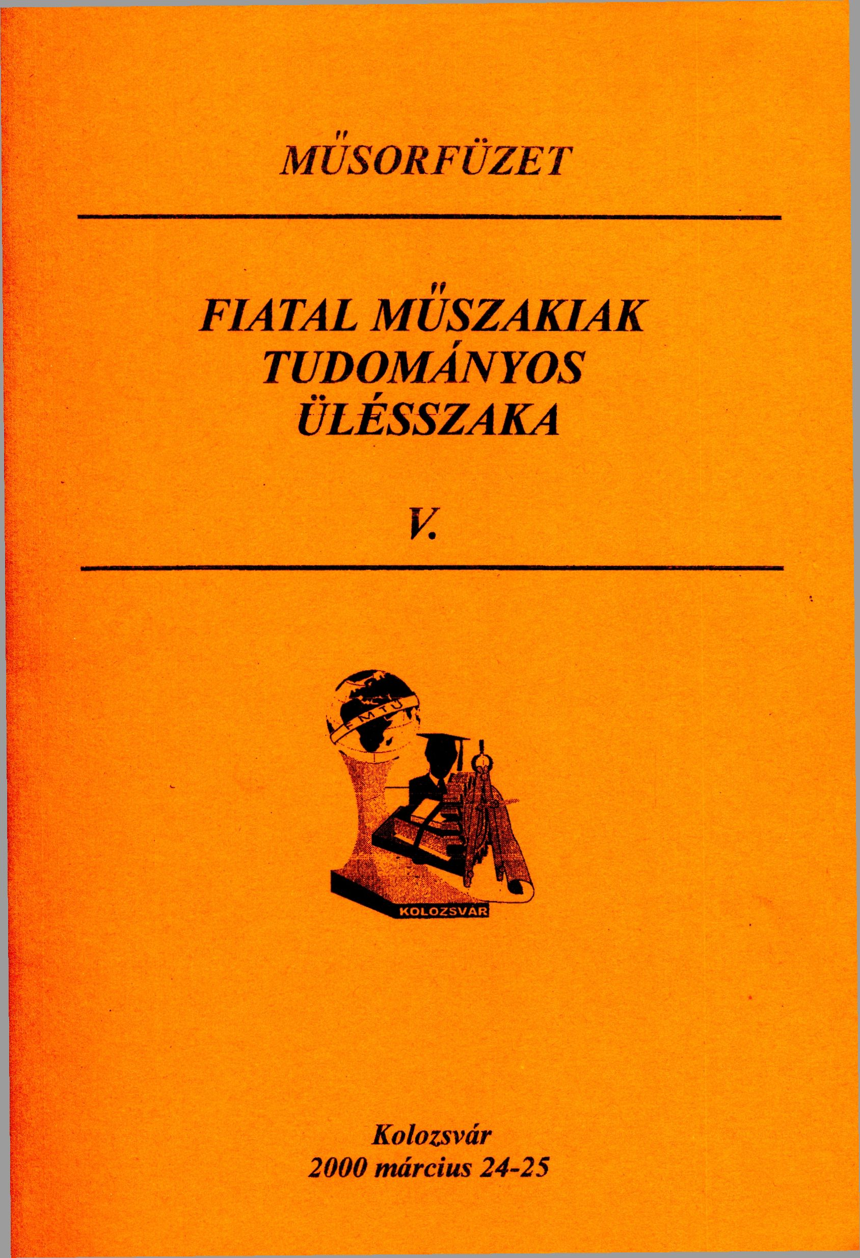 MŰSORFÜZEI FIATAL MŰSZAKIAK TUDOMÁNYOS