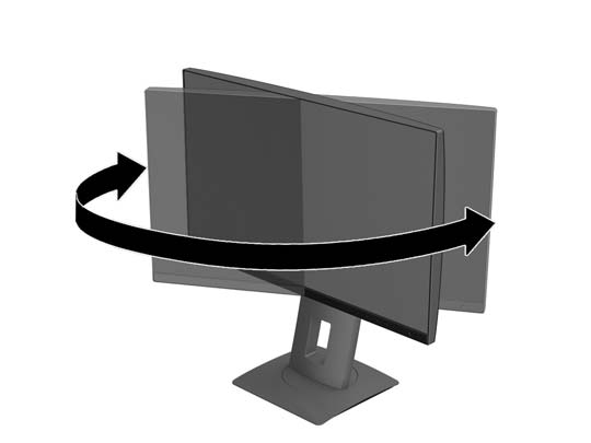 A monitor beállítása 1. Döntse előre vagy hátra a kijelzőfejet annak megfelelő szemmagasságba állításához.