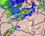 T2 időpontú radar képet visszafelé mozgatunk DBZ 60 50 40 T1 T2 = T1+15 15 minutes accumulation.