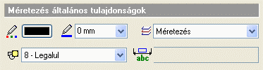 10. Méretezés, Szöveg, Sraffozás 789 Lásd: az Általános tulajdonságok részletes leírást a 4.2.