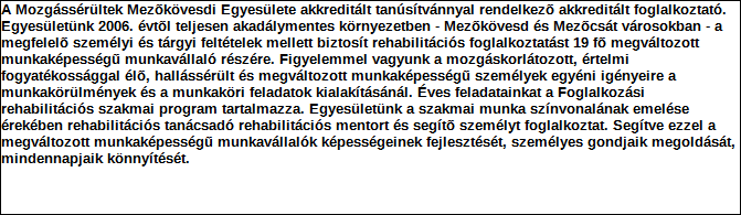 1. Szervezet azonosító adatai 1.1 Név 1.2 Székhely Irányítószám: 3 4 Település: Közterület neve: Abkarovits Jenő Közterület jellege: tér Házszám: Lépcsőház: Emelet: Ajtó: 1 1.