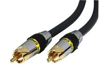 MC 250DCX (1m) digital coaxial cable - 1m 24 karátos aranyozott érintkezők - 4 szegmensű csatlakozók a jobb jelátvitel és korrózióállóság érdekében Split-Tip center pin - maximális felületi nyomás és