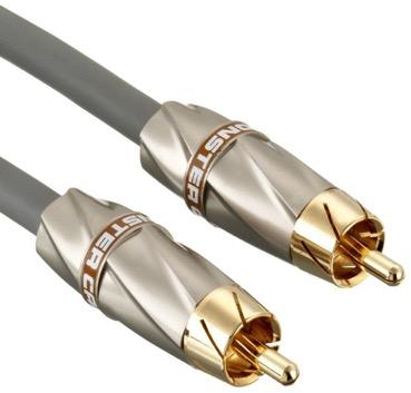 MC 450SW (4m) subwoofer cable - 4m HANGSUGÁRZÓ KÁBELEK Szabadalmaztatott 24 karátos aranyozott érintkező 6-szelvényes Turbine csatlakozó a jobb jelátvitel és korrózióállóság érdekében Split-Tip