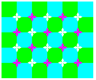 Optikai csalódások ábra 30 13 mozaik 2 2 50 mozaik 5 6 50 eljárás mozaik :n :m :h tollatfel tér :n :m :h 10 előre :h jobbra 90 előre :h balra 90 minta :n-1 :m-1 :h 13 jobbra 90 hátra :h balra 90