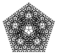 Fraktálok fraktál 1 5 100 fraktál 3 5 100 fraktál 6 5 100 eljárás fraktál :n :m :h ismétlés :m [előre :h ha :n>1 [fraktál :n-1 :m :h/2] hátra :h jobbra 360/:m] Háromszögek felhasználása fraktál