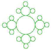 előre :h jobbra 60] jobbra 90 előre :h/3*gyök 3 ismétlés 6 [előre :h/3*gyök 3 balra 30