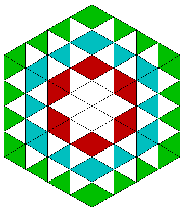 eljárásokat (hár :oldal, hat :oldal, hat1 :oldal, hat2 :oldal, hat3 :oldal) az alábbi háromszögekből álló ábrák rajzolására, ahol :oldal a háromszög oldalhoszsza!