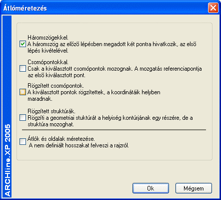 388 9.1 Felmérés Az ARCHline.XP 2005 számos módszerrel áll rendelkezésére a helyiség megfelelő szögeinek meghatározására. Egy helyiségen belül több módszer is alkalmazható.