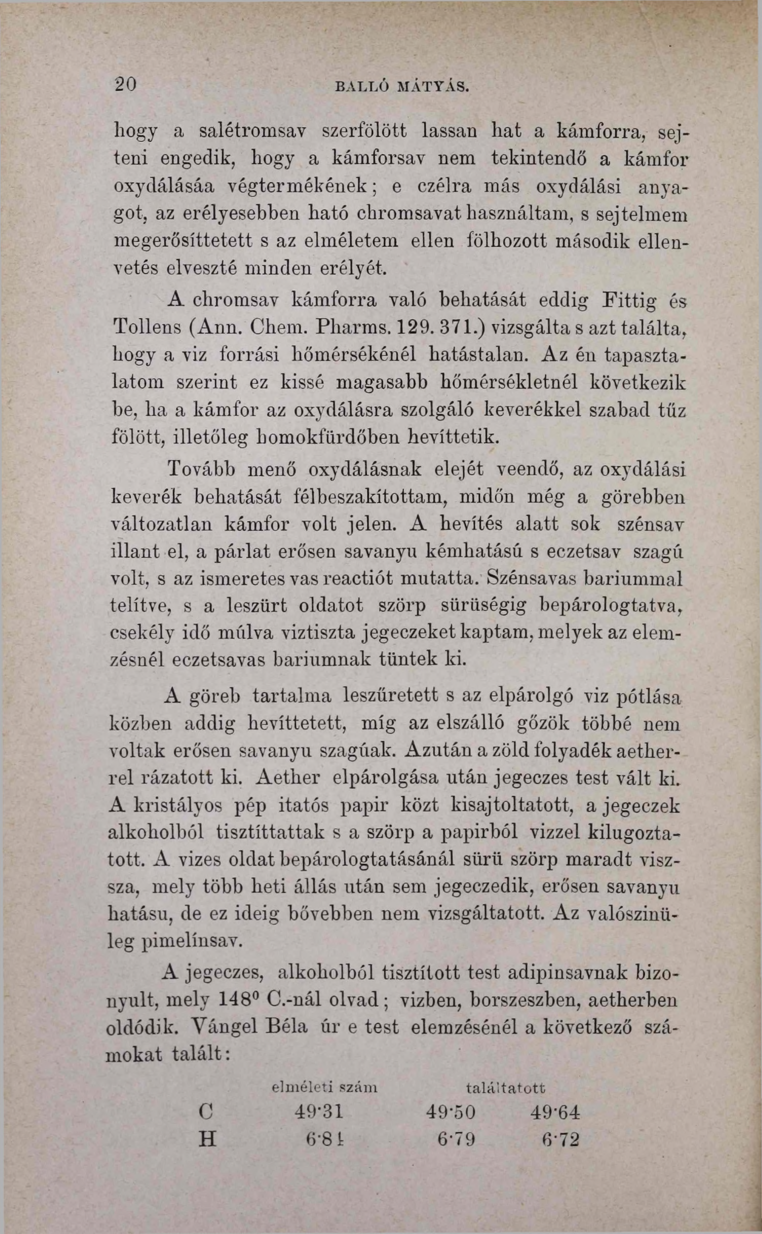 2 0 BALLÓ MÁTYÁS.