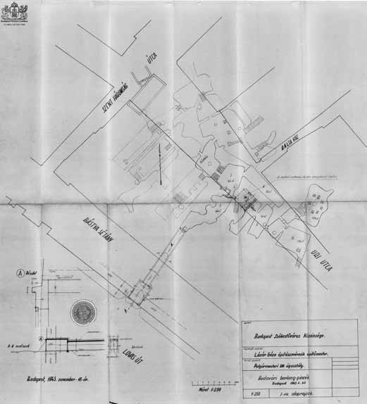 szelvénye az 1880-as évekből a Bécsi kapu tér környékéről. (KÖH, ltsz: 10740) 6.