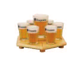 Rendeljen asztalának egyszerre 6 pohár Hoegaarden White-ot és egy korsó sörre a vendégünk! Order 6 small Hoegaarden White beers at a time and you get a large one free!