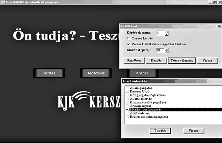 A Jogtár Plusz adatbázisok 135 Programok Jelenleg három program található a CD-n: a határidô naptár program, amely kiegészíti a határidô kalauzt; az új besorolási és illetményszámítási program,
