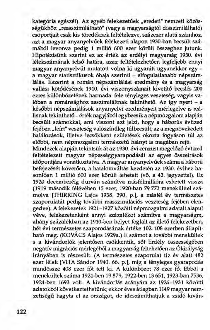 kategória egészét). Az egyéb felekezetűek,.