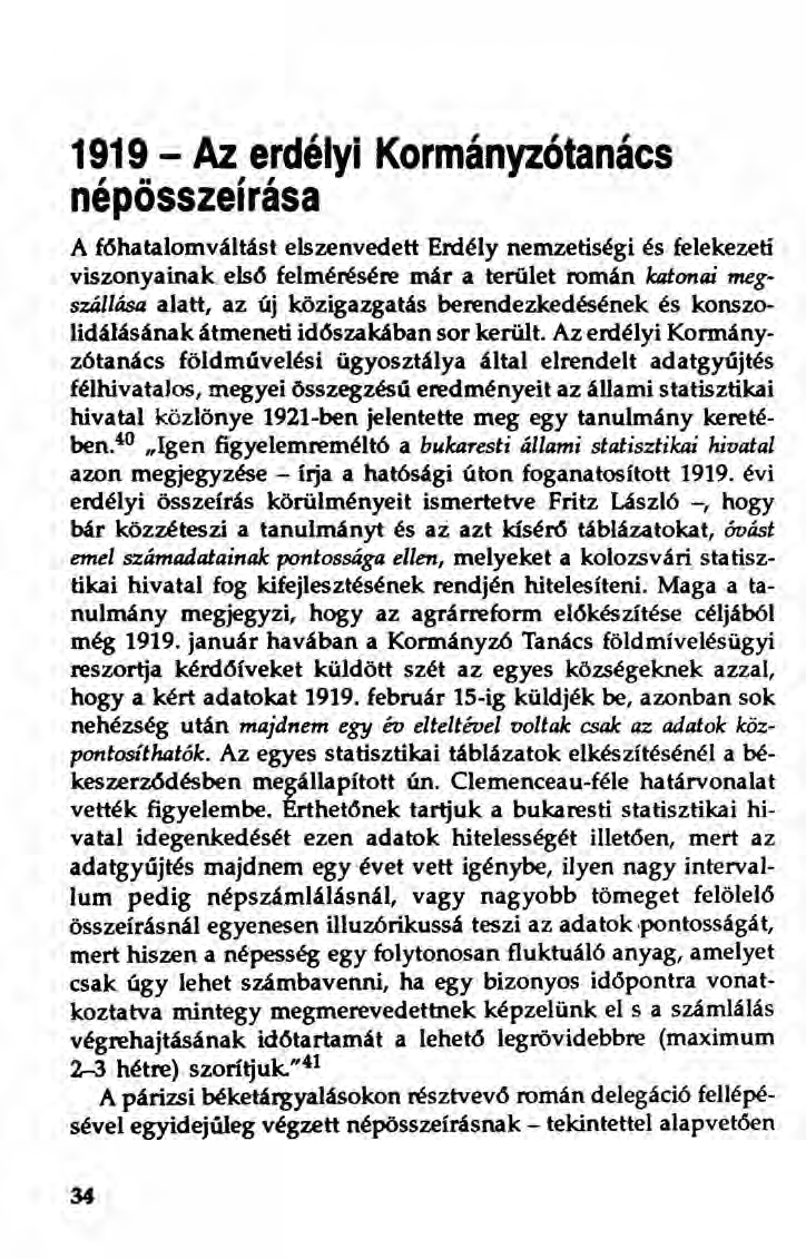 1919 - Az erdélyi Kormányzótanács,.