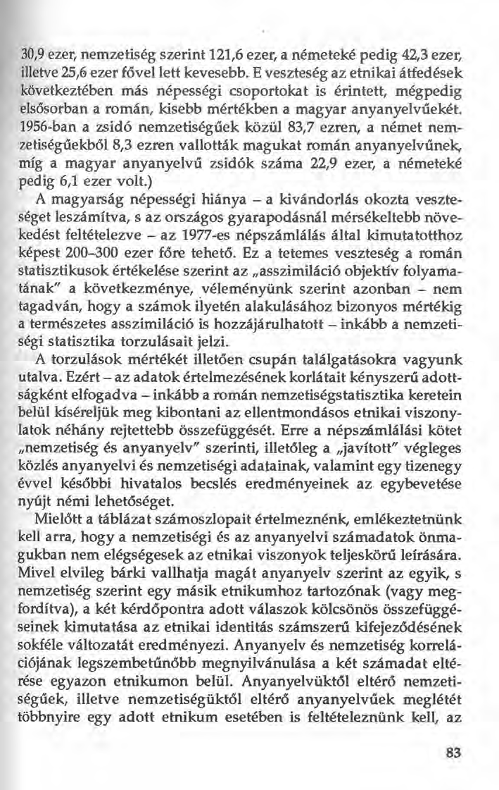 30,9ezer, nemzetiség szerint 121,6 ezer, a németeké pedig 42,3 ezer, illetve 25,6 ezer fővel lett kevesebb.