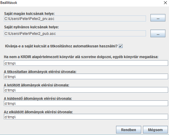 automatikusan hozzáadja, így biztosítva, hogy pl. a bíróságnak beküldött KR-t szükség esetén mi is ki tudjuk titkosítani. 11.4.