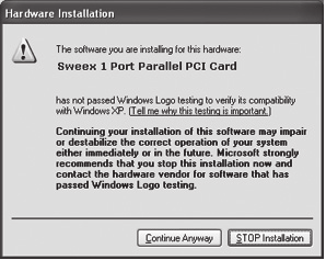 Kattintson a Cancel (Mégse) gombra. Tegye be a Sweex CD-ROM-ot a számítógépbe. Automatikusan indul. Válassza az install drivers (illesztőprogramok telepítése) opciót és folytassa a telepítést.