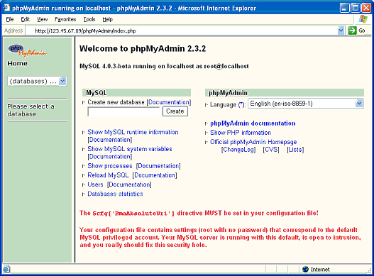 6. A MySQL adatbázis a NetWare-konzolon kiadott mysqld_safe paranccsal indítható.