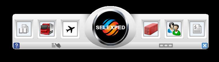 EGY LÉGI KÜLDEMÉNY (POZÍCIÓ) FELVÉTELE (SELEXPED AIR) A SelExped-Szoftvermegoldásoknál a más programokban megszokott főmenüt egy könnyen kezelhető, tetszetős Vezérlőegység helyettesíti.