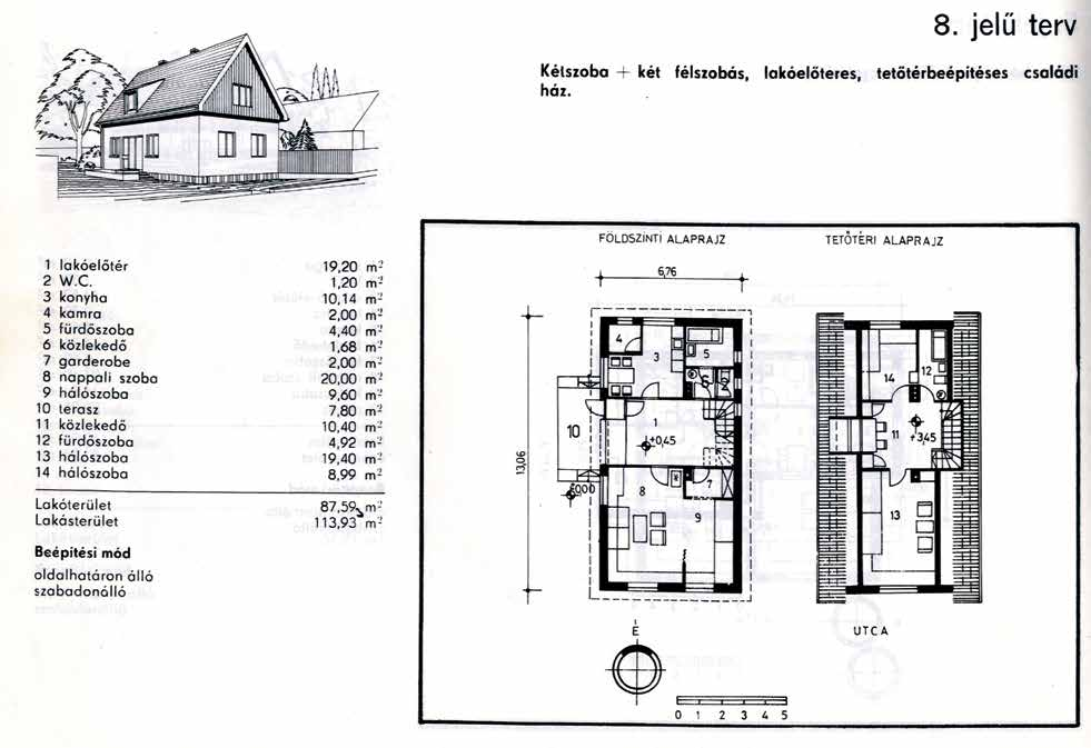 154 155 Bács-Kiskun megyei családiház tervek
