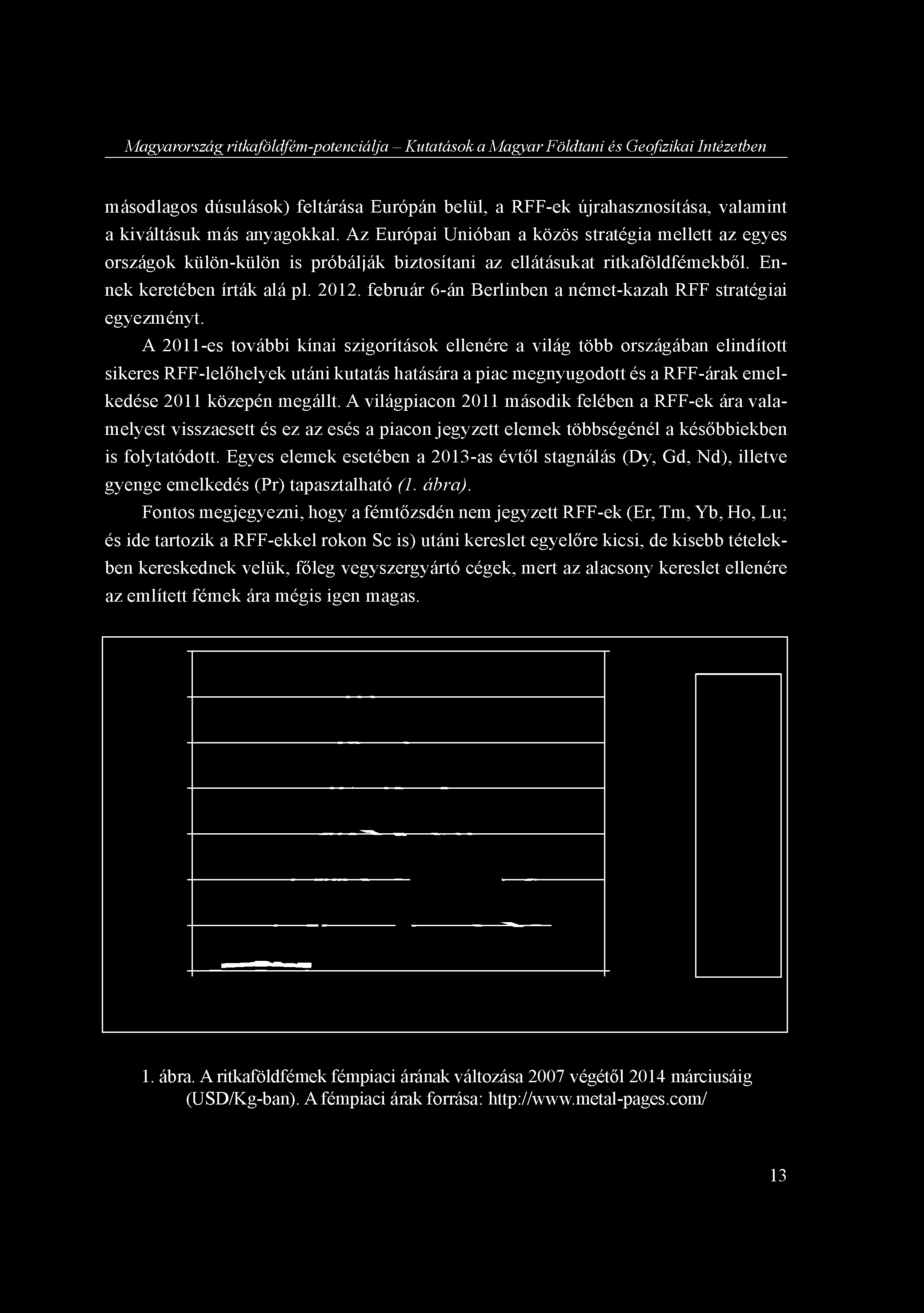 Magyarország ritkaföldfém-potenciálja - Kutatások a Magyar Földtani és Geofizikai Intézetben másodlagos dúsulások) feltárása Európán belül, a RFF-ek újrahasznosítása, valamint a kiváltásuk más