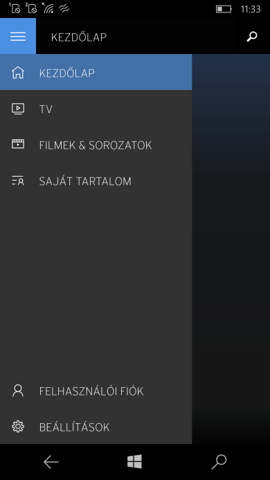 ) A bejelentkezést követően My UPC profil fiókja automatikusan összerendelődik a Horizon Go Windows 10 alkalmazással, illetve otthoni UPC Mediabox vagy CI+