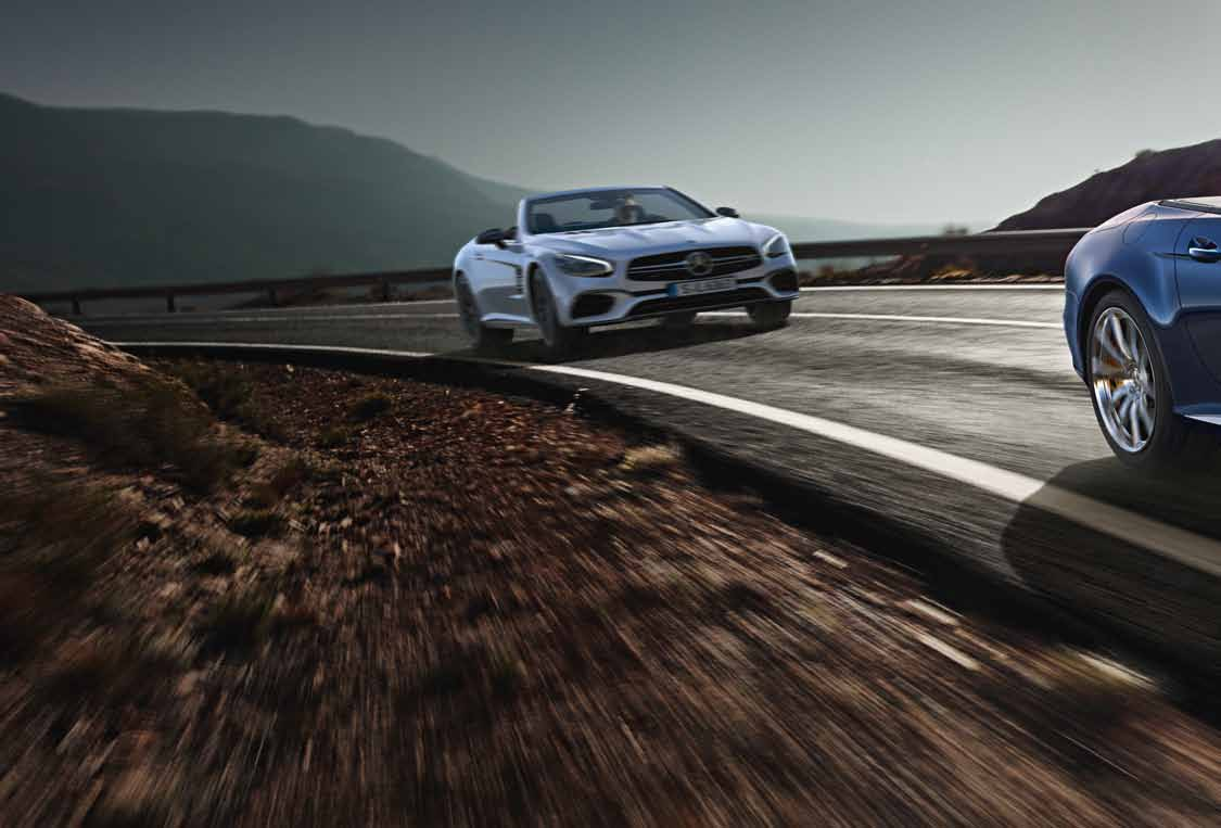 66 Vezető erő. A Mercedes-AMG SL 65 kifejező fellépésével és kimagasló teljesítményével győz meg.