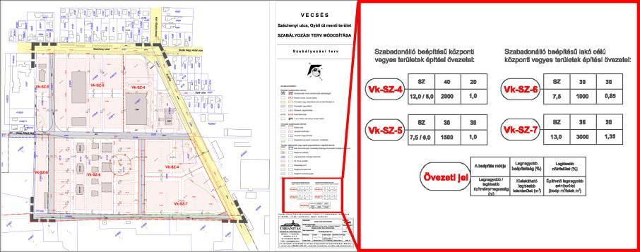 Vecsés Város Helyi Építési Szabályzatának módosítása A VÉSZ 9. mellékletét képező Szabályozási terv I.4.