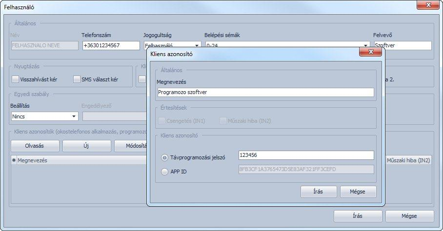 4.3.1 Kliens azonosító létrehozása a programozó szoftver részére Indítsa el a Gate Control Pro programozó szoftvert. Csatlakoztassa a Gate Control Pro modult USB-n keresztül.