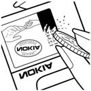 Akkumulátorról szóló információk 3. Kaparjuk le a címke oldalát, így láthatóvá válik egy 20 számjegybõl álló kód, például: 12345678919876543210.