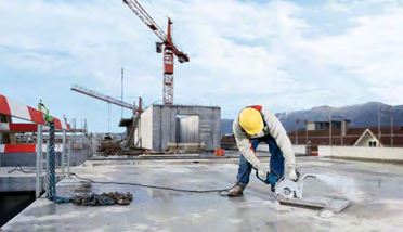 Alkalmazás: Építőanyagok vágásához (BETON).