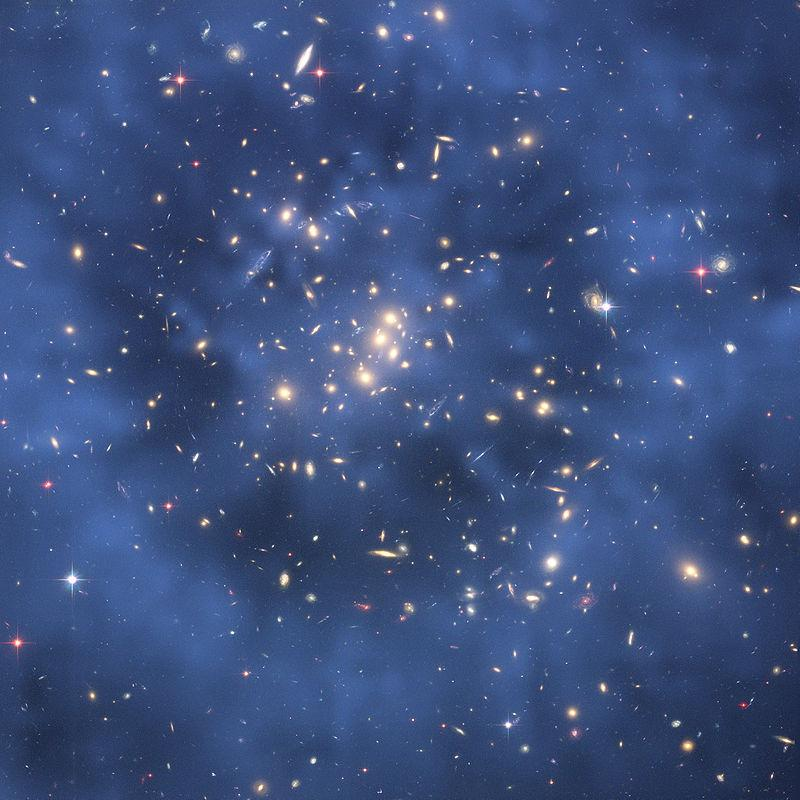 Láthatóvá tett láthatatlan anyag Hubble teleszkóp felvétele 2007