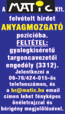 - Szerető felesége, fia, testvérei, munkatársa, rokonok, ismerősök - A Kiskunfélegyházi HUNGARY-MEAT KFT felvesz szakképesített VILLANYSZERELŐT, GÉPSZERELŐT, LAKATOST, HEGESZTŐT, HŰTŐGÉPÉSZT. Jel.