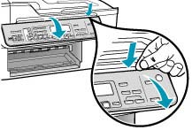 13. fejezet Szállítás előtt távolítsa el a nyomtatópatronokat 1. Kapcsolja be a HP All-in-One készüléket és várjon, amíg a nyomtatópatron-tartó álló helyzetbe kerül és már nem ad ki zajt.