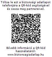 15.2. Kémiai biztonsági értékelés: nincs információ. 16. SZAKASZ: EGYÉB INFORMÁCIÓK A biztonsági adatlap felülvizsgálatával kapcsolatos adatok: nincs.