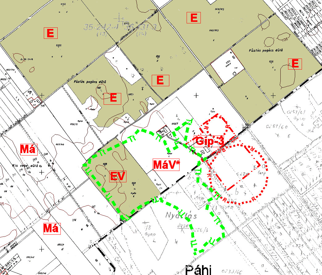 (8a) MáV* alövezet előírásai a) falusi és ökoturizmussal kapcsolatos építmények elhelyezhetők.