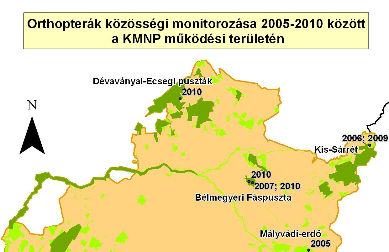 Egyenesszárnyú (Orthoptera) együttesek közösségszerkezeti változásai a Körös-Maros Nemzeti Park területén 2005-2010 között