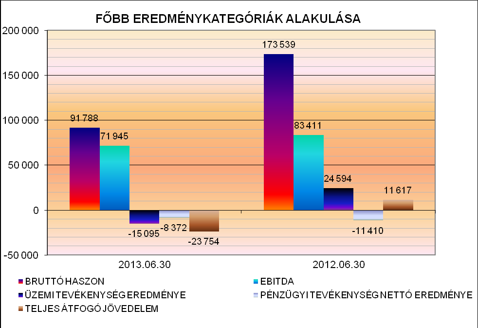 értéke azonos mértékben, 53.077 -tal növelték az egyéb bevételeket és az egyéb ráfordításokat. A tárgyidőszakban vevőkövetelésekkel kapcsolatosan 212 értékvesztés került elszámolásra, 1.