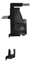 megszakító és a kontaktor rögzítéséhez 35 mm-es DIN-sín (DIN EN50022) vagy csavaros felerősítés J7MN-2-.