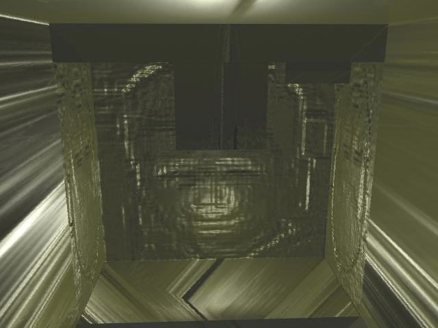 ábra A kép a falon egy textúrázott lap. A fal viszont bump mapping - gel készült.