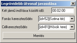 kitüntetett jármű teljesíti az aktuális j ik sávot, akkor áthelyezzük a i ik sávra, amennyiben a kapcsolati mátrix i ik sorában és j ik oszlopában 1 es található, azaz a forrás sávról áthajthat a