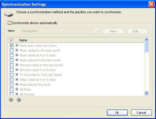Az automatikus szinkronizálás beállításai 1 Indítsa el a Windows Media Playert (Windows Médialejátszó).