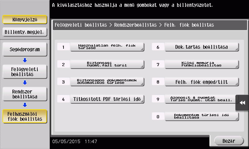 USB-memória használata.