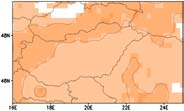 február, 30 mm/hónap körüli átlagos csapadékösszeggel.