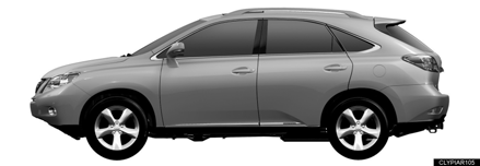 Az RX 450h azonosítása Megjelenését tekintve a 2010-es év RX 450h modellje közel azonos a hagyományos, nem hibrid Lexus RX 350 modellel. Az RX 450h egy ötajtós sportterepjáró (SUV).